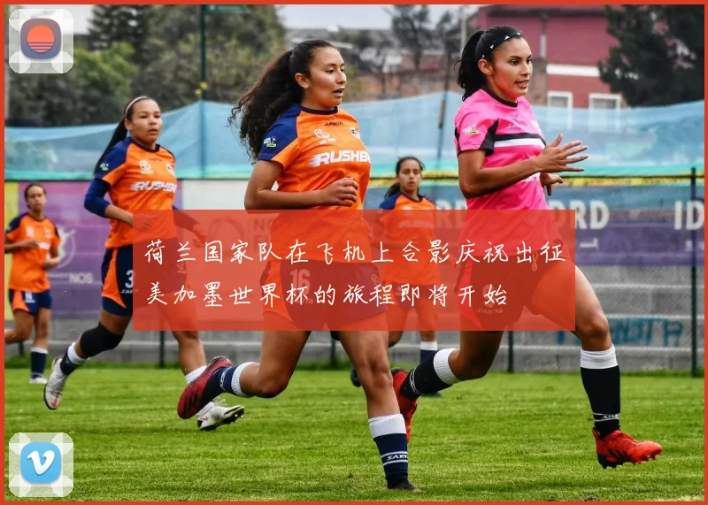 荷兰国家队在飞机上合影庆祝出征美加墨世界杯的旅程即将开始